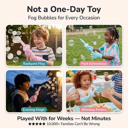 Magic Fog Bubble Machine – Elastic Bubble Wand with Smoke Effects for Kids & Parties
