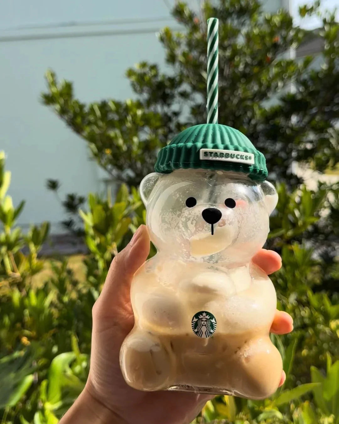 The Bearista Cup,Authentic Limited Edition Bearista Bear Glass Cup Holiday