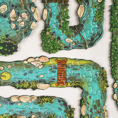 Summer Riverside Puzzle (Mostly Edge Puzzles) 438/50l uprightas