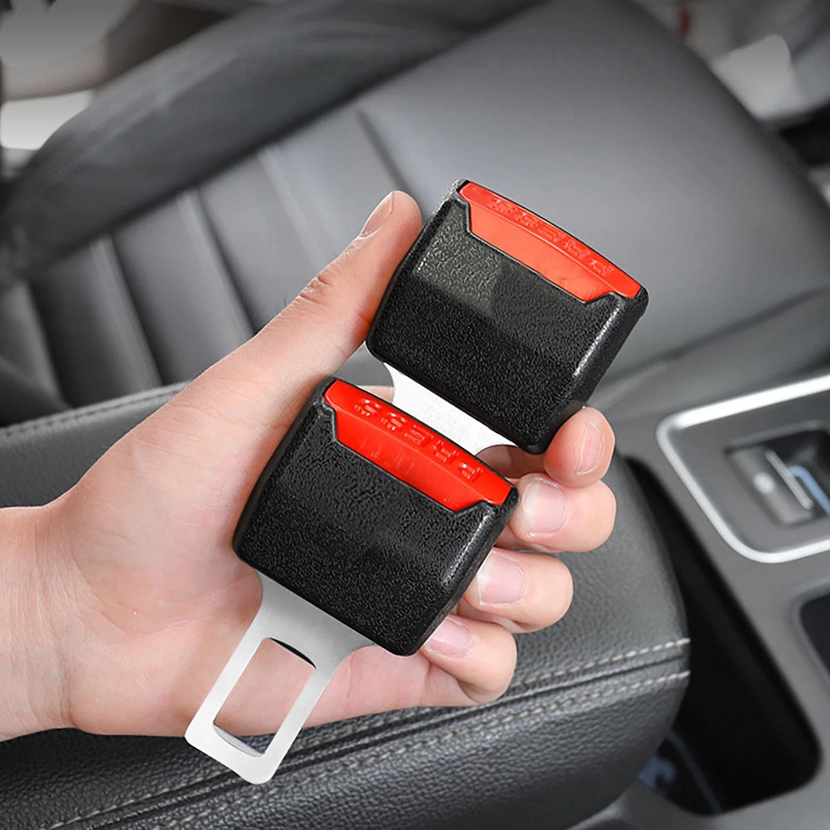 2PCS Car Seat Belt Extender – Thickened Safety Buckle, Easy Lock & Universal Fit