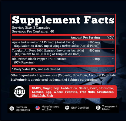 Turkesterone Supplement for Men 15,000mg （Max Potency）