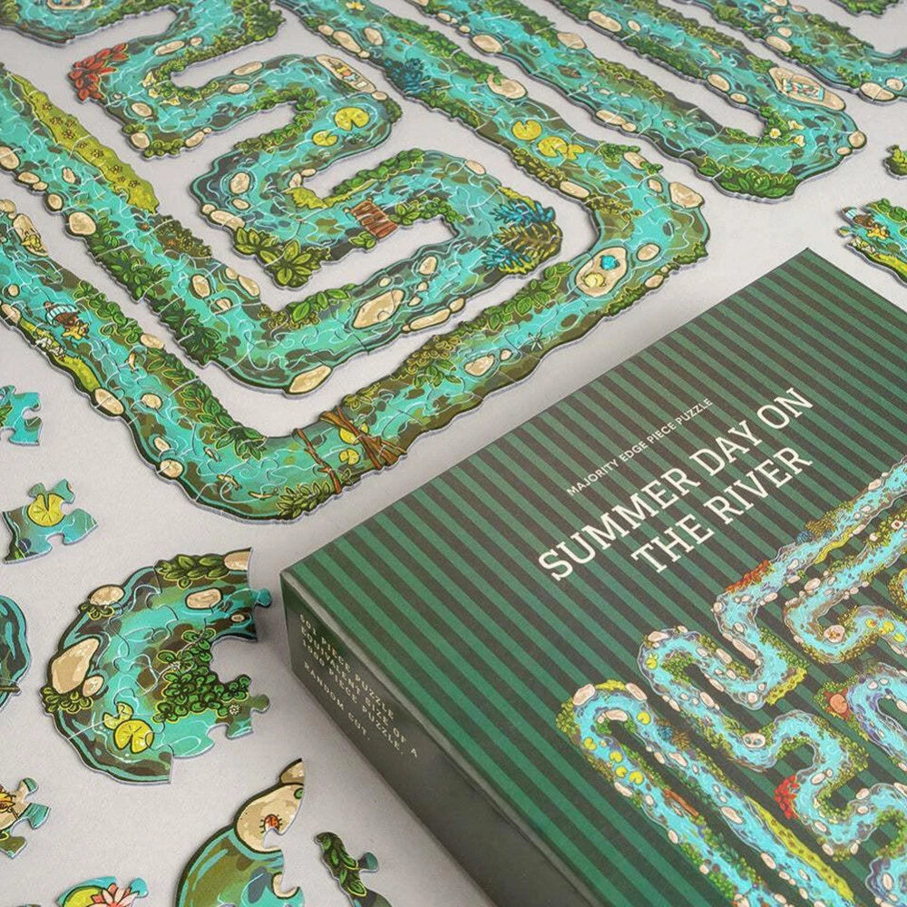 Summer Riverside Puzzle (Mostly Edge Puzzles) 438/50l uprightas