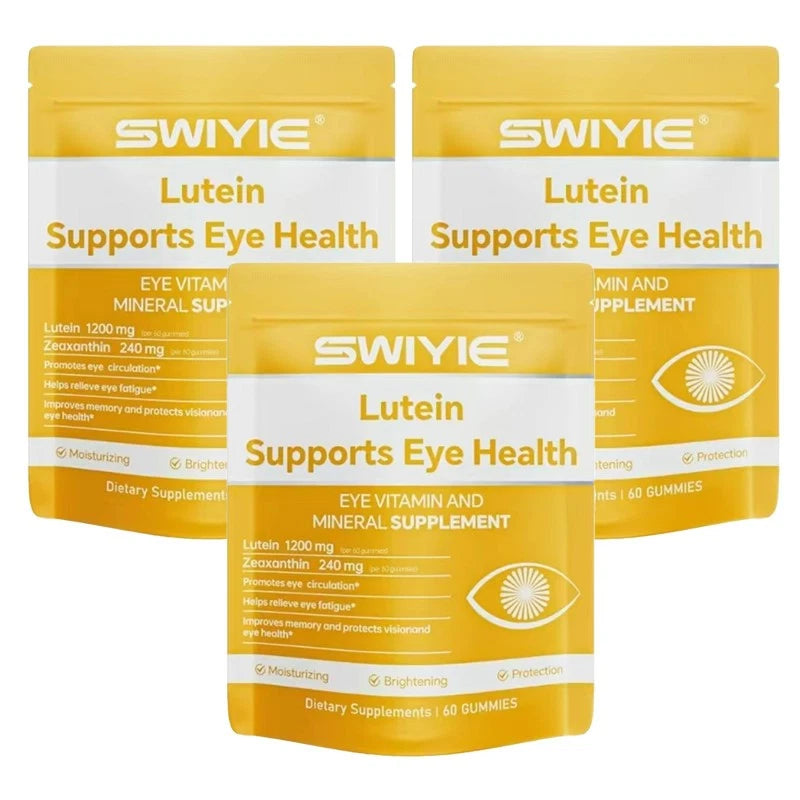 Lutein Gummies - Eye Health Vitamin and Mineral Supplement - Natural Flavor, 60 Count