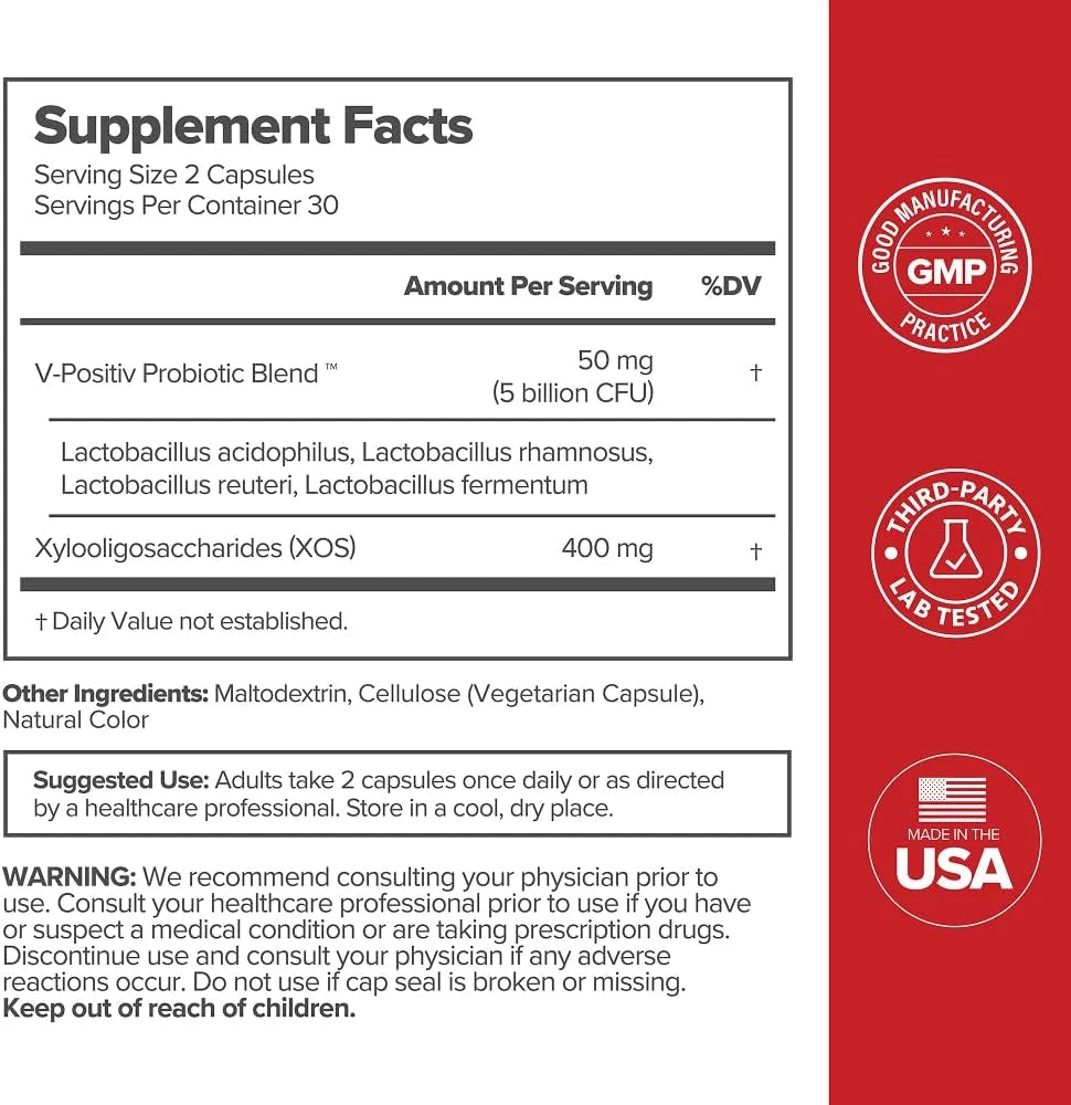 URO Vaginal Probiotics for Women pH Balance with Prebiotics & Lactobac