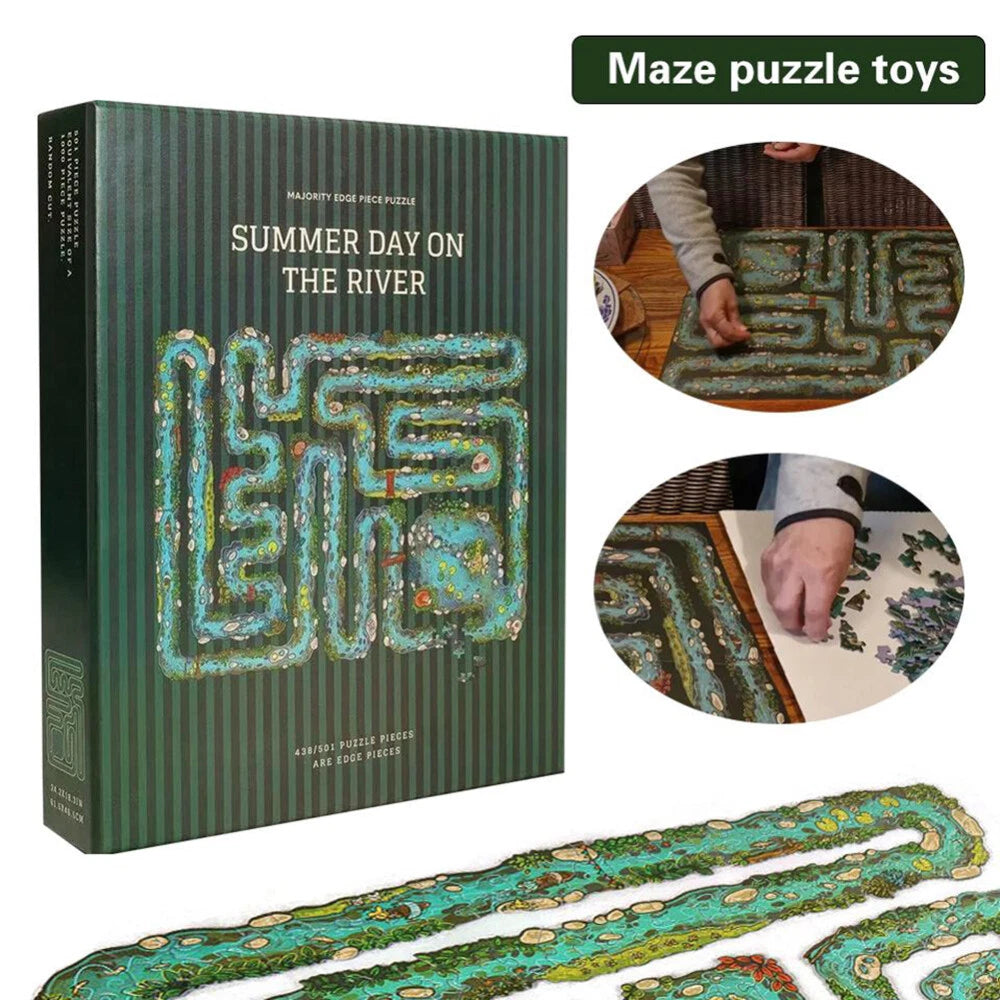 Summer Riverside Puzzle (Mostly Edge Puzzles) 438/50l uprightas