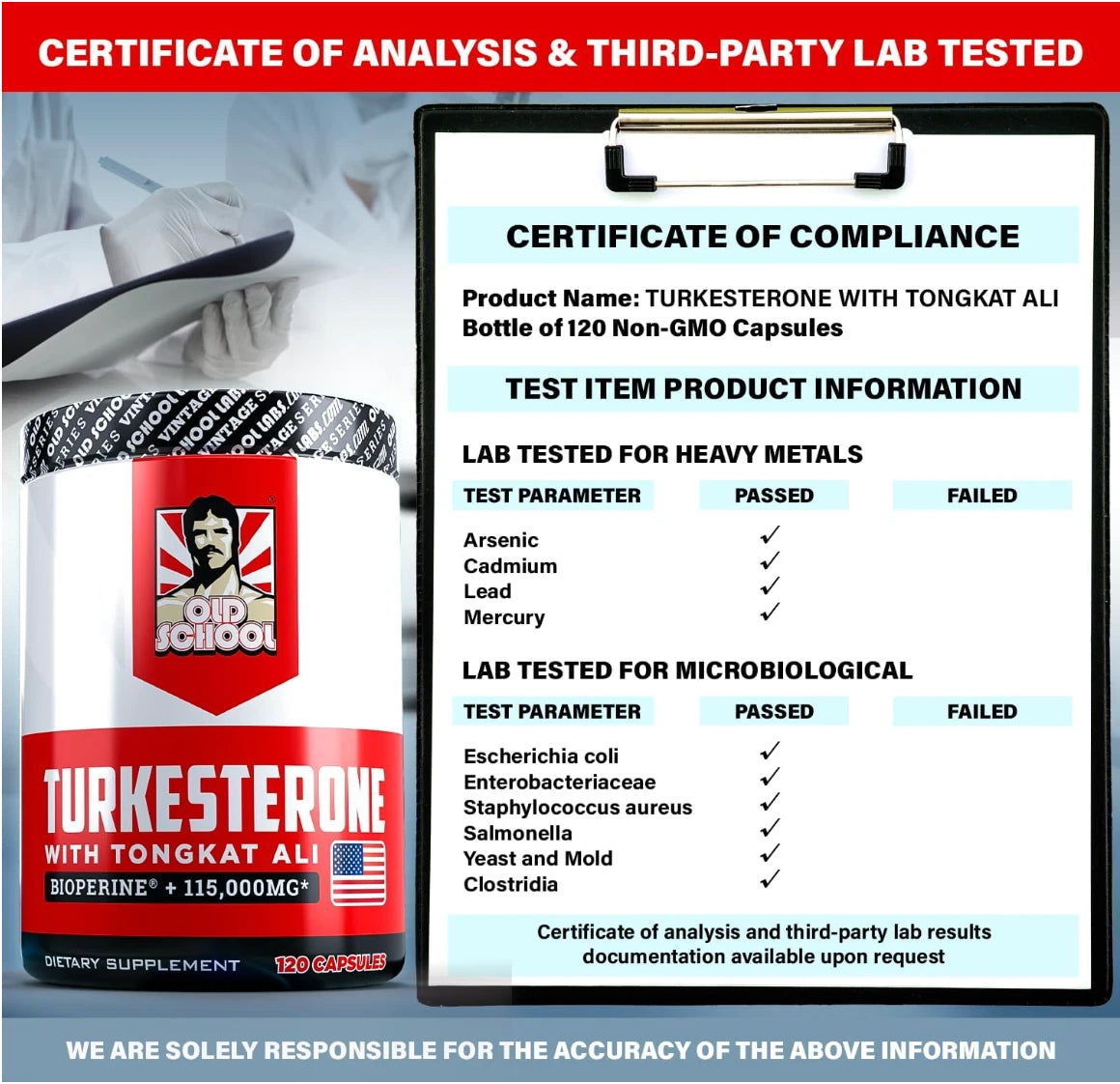 Turkesterone Supplement for Men 15,000mg （Max Potency）
