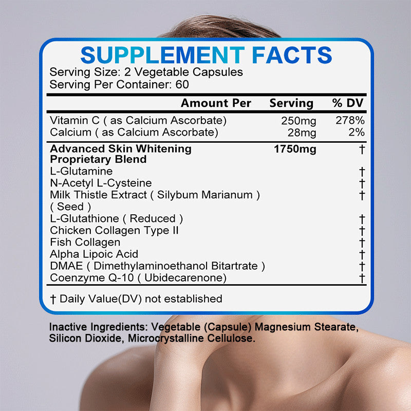 Nac Glutathione Collagen Softgel Skin Whitening Anti-Aging Antioxidant Immune US