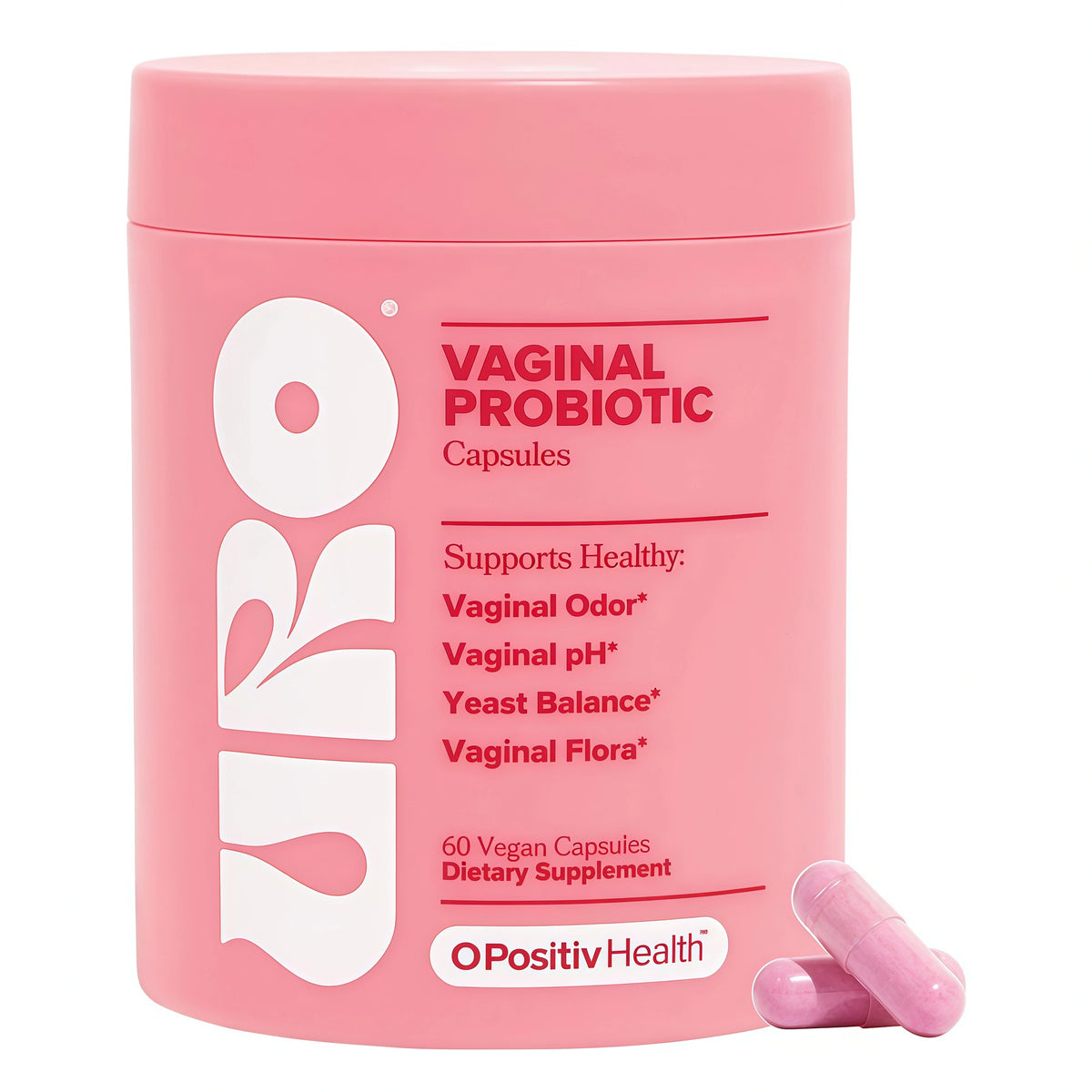 URO Vaginal Probiotics for Women pH Balance with Prebiotics & Lactobac