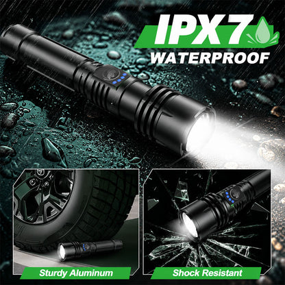 Super Bright Ultimate LED Tactical Flashlight, 80X Brightness, 50H Battery