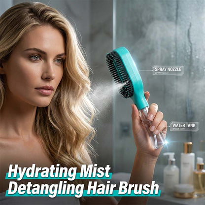 Anti-Static Hair Brush with Built-in Sprayer
