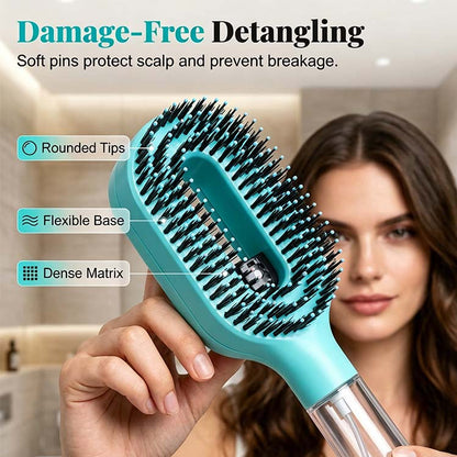 Anti-Static Hair Brush with Built-in Sprayer