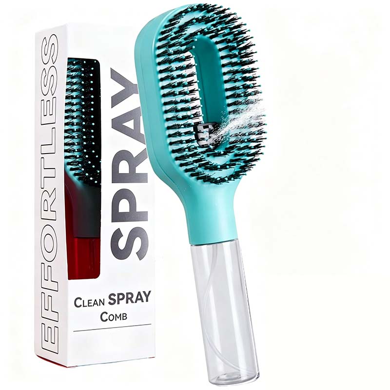 Anti-Static Hair Brush with Built-in Sprayer