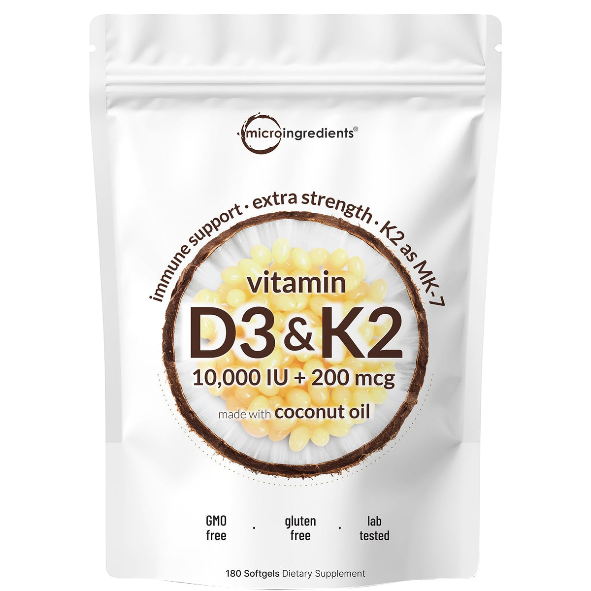 Mikroösszetevők D3-vitamin K2-vitamin kiegészítő lágyzselatin kapszulák