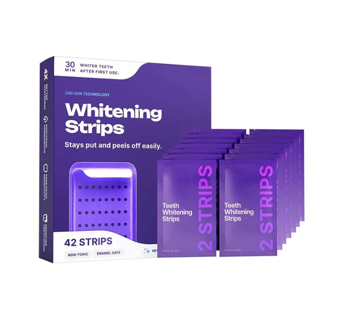 Purple Teeth whitening Strips